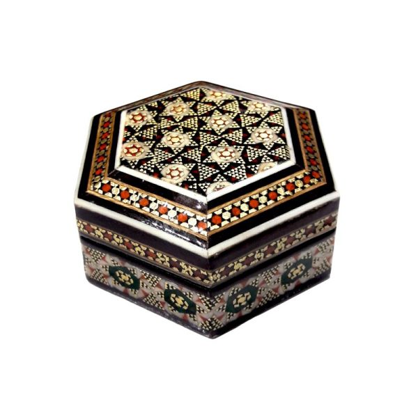 H_04: Khatam Coin Box – Hexagonal Design
